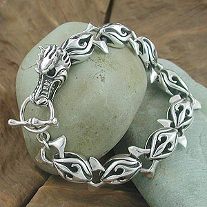 Skull Silver Bracelet Skull Silver Bracelet