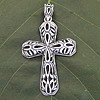 Silver cross pendant