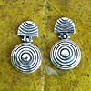 Silver hinge post earring Silver hinge post earring