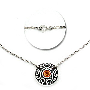 Bali motif silver necklaces