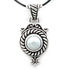 Silver and pearl pendant Silver and pearl pendant