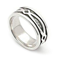 Men's silver ring