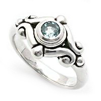Silver with gemstone ring Silver with gemstone ring