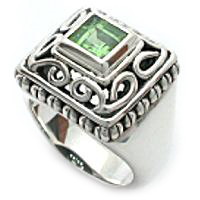 Men's silver ring