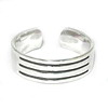 Silver toe ring